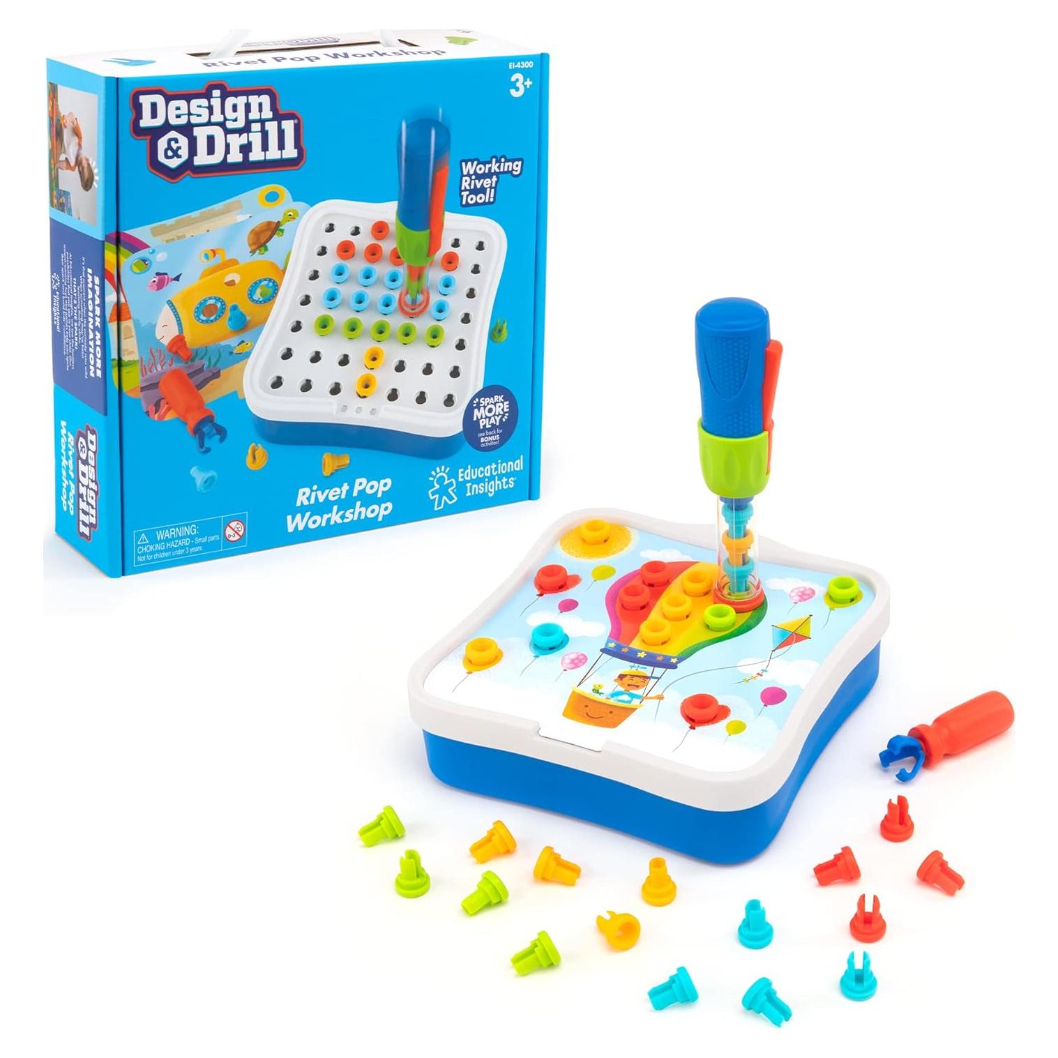 Taller de Remaches Educational Insights 54 Piezas Juguete STEM