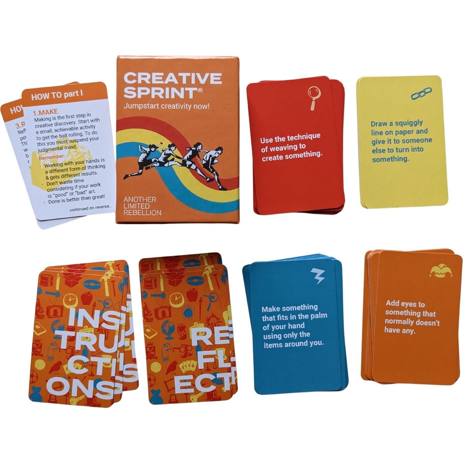 Juego de Cartas de Creatividad Sprint Creativo - 52 Avisos