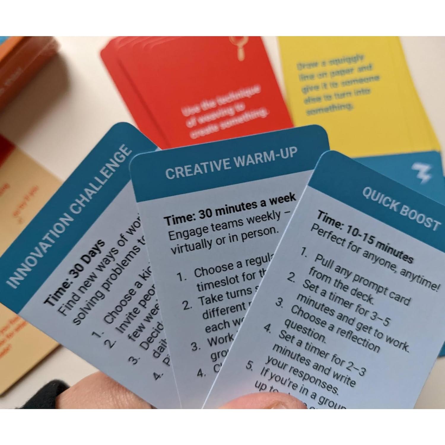 Juego de Cartas de Creatividad Sprint Creativo - 52 Avisos