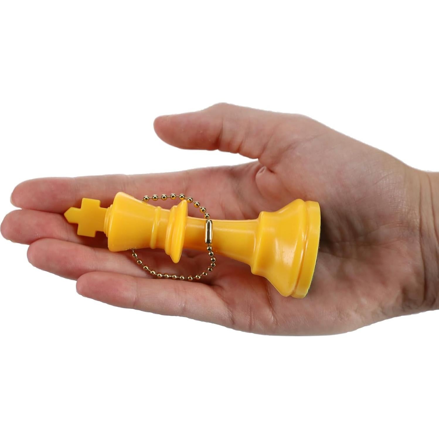 Conjunto de Ajedrez de Llaveros WE Games Amarillo 17 Piezas