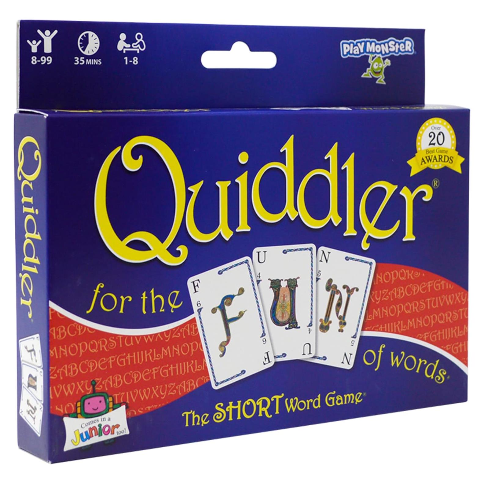 Quiddler Juego de Cartas - Palabras para Niños y Adultos 8+