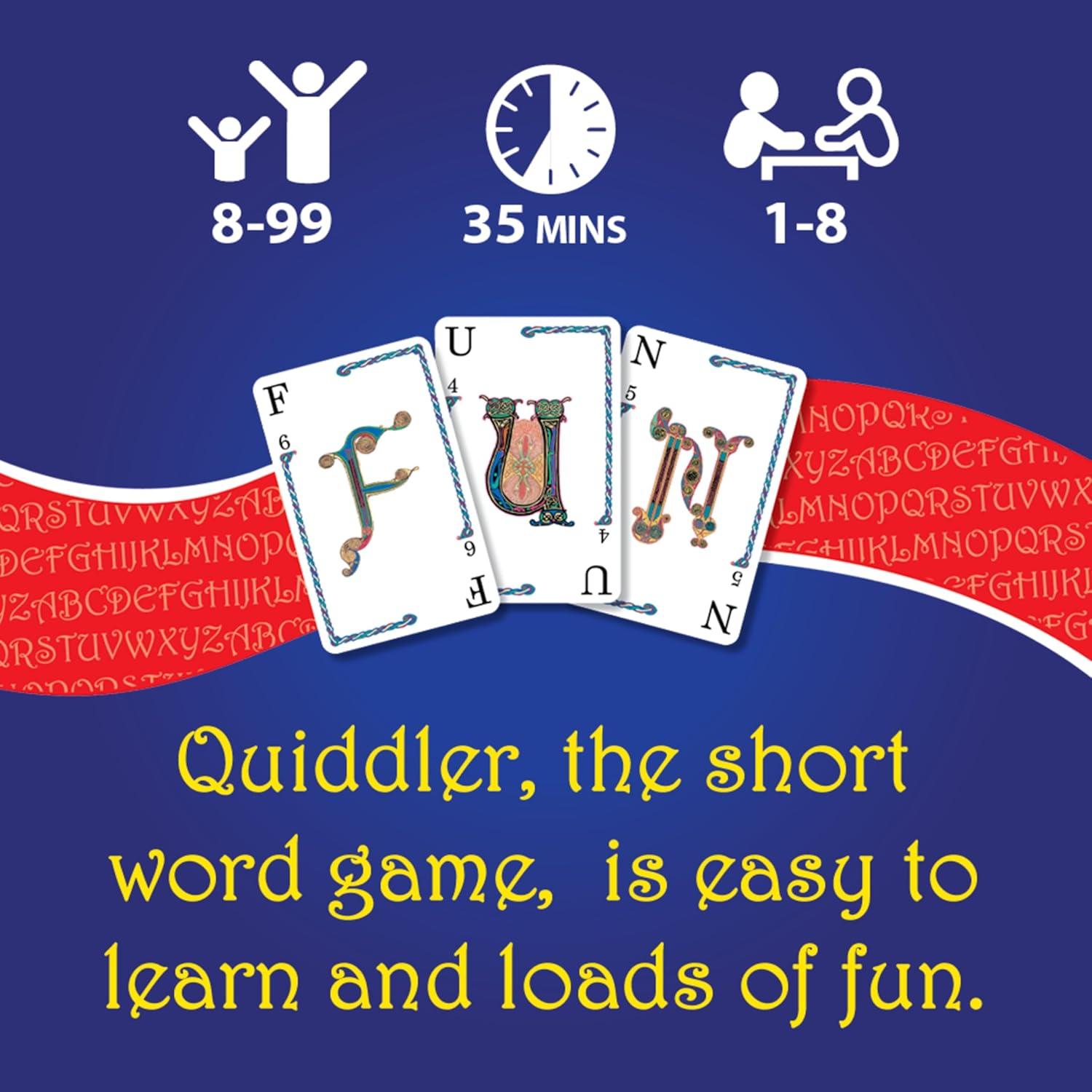 Quiddler Juego de Cartas - Palabras para Niños y Adultos 8+