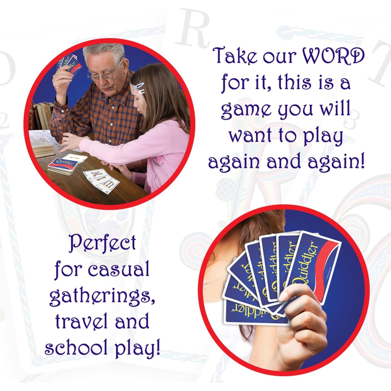 Quiddler Juego de Cartas - Palabras para Niños y Adultos 8+