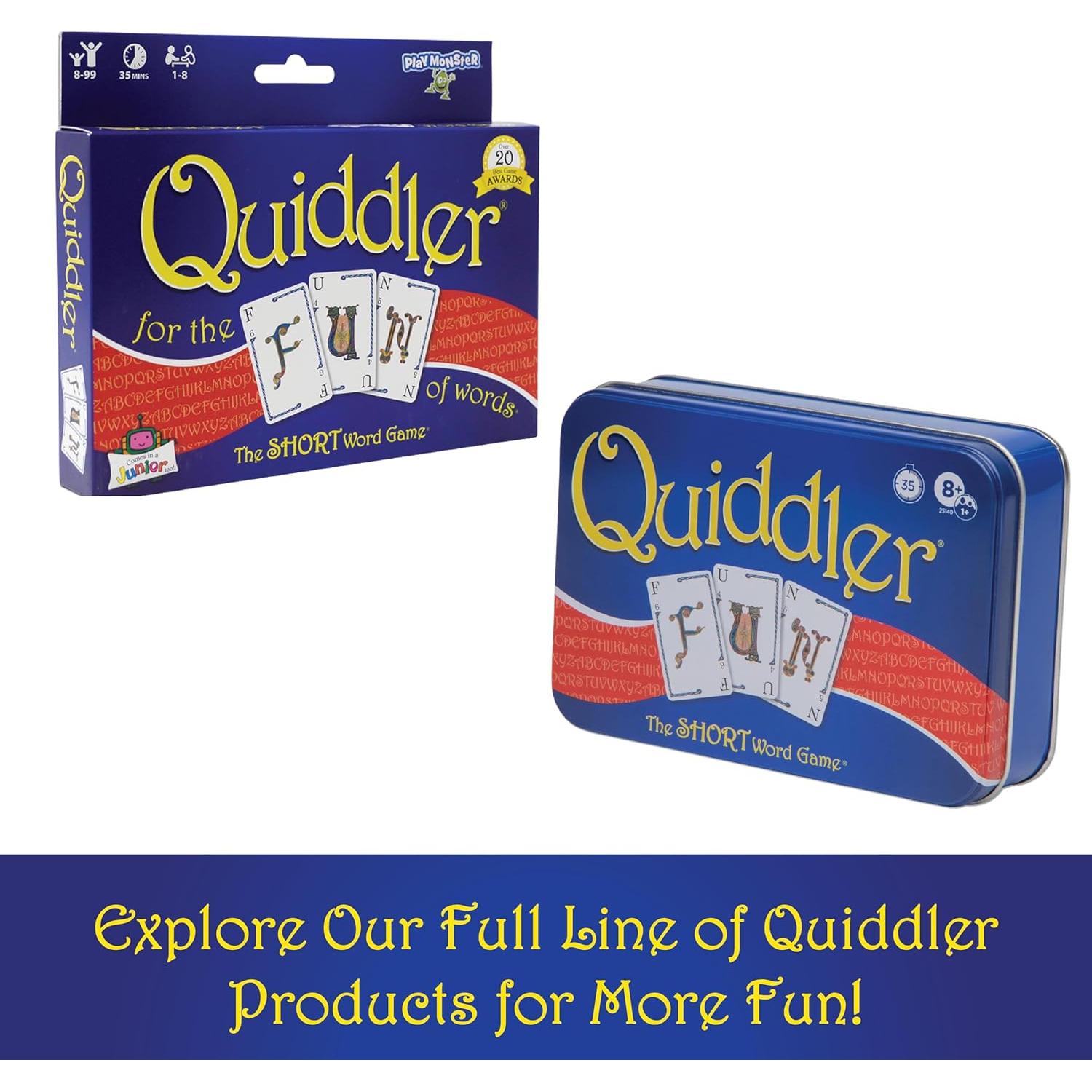 Quiddler Juego de Cartas - Palabras para Niños y Adultos 8+