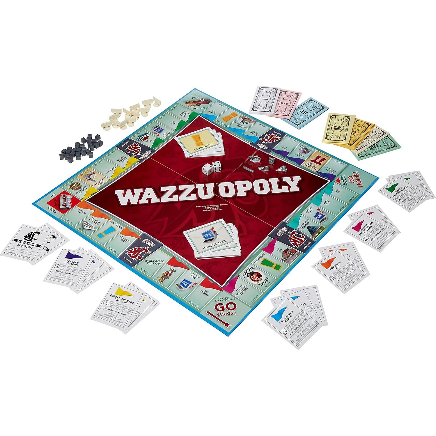 Juego de Mesa Wazzuopoly Tarde para el Cielo - Universidad Estatal de Washington