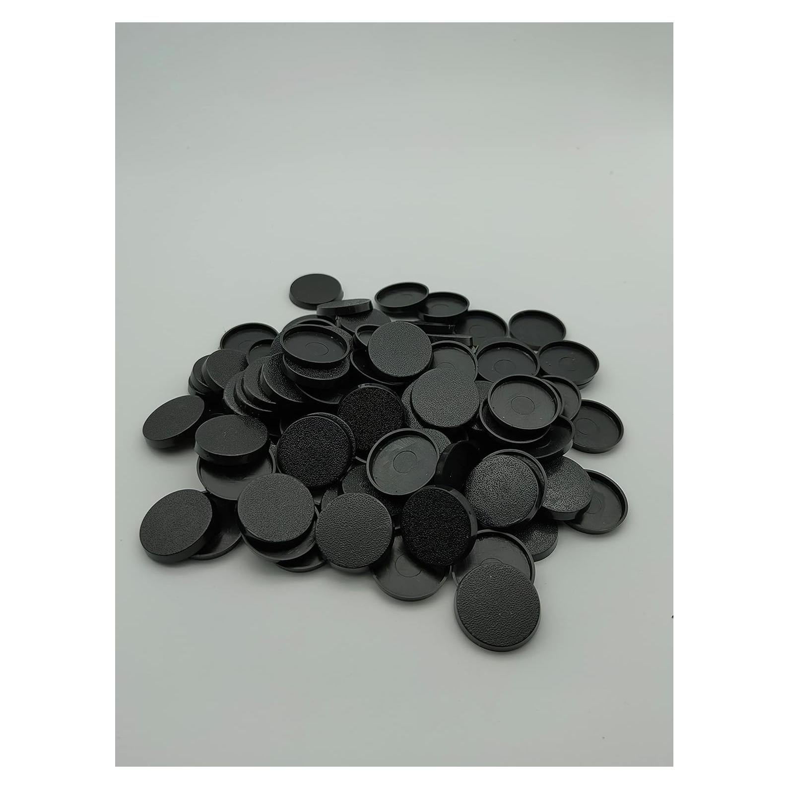 Lote de 100 bases redondas 25 mm War Base West para miniaturas