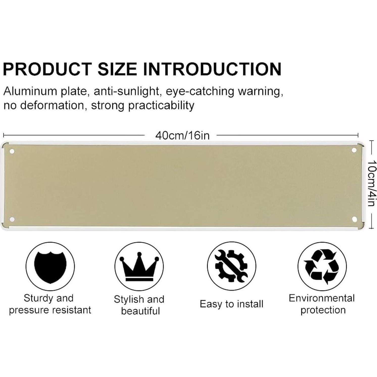 Cartel de Metal Retro Eletina 30x20 cm Decoración Vintage