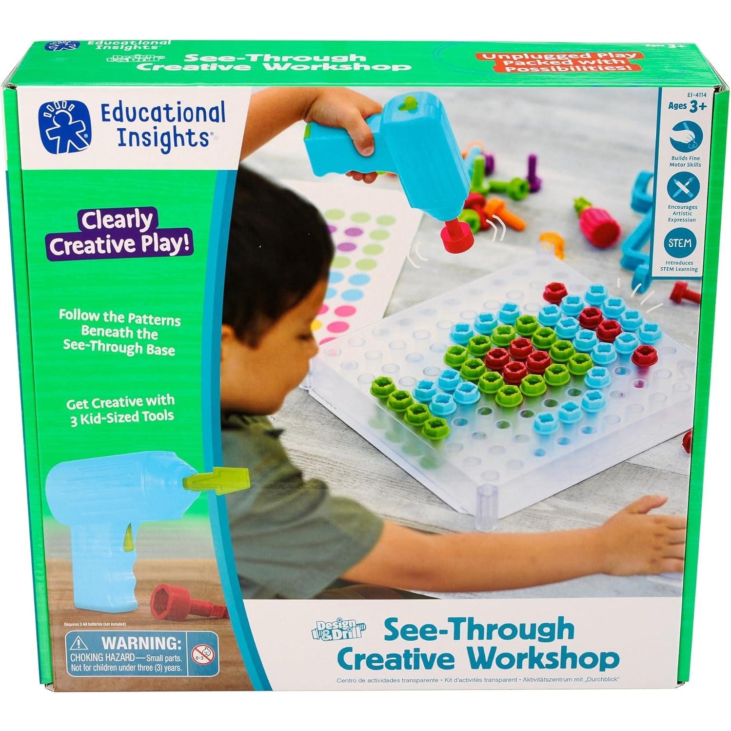 Taller Creativo Design & Drill Educational Insights - Juguete de Construcción para Niños