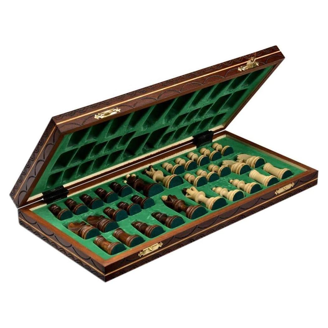 Juego de Ajedrez de Madera Hecho a Mano 40.7cm Muba