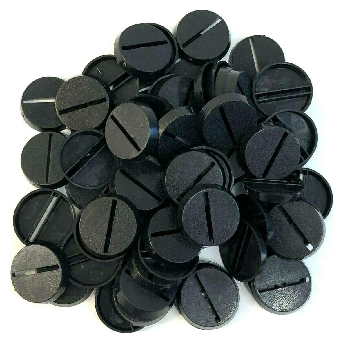 Lote de 60 bases redondas de 25mm War Base West para Warhammer