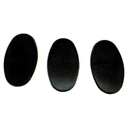 Lot of 3 75mm x 42mm Oval Bases for Warhammer 40k & AoS Games Workshop Bitz