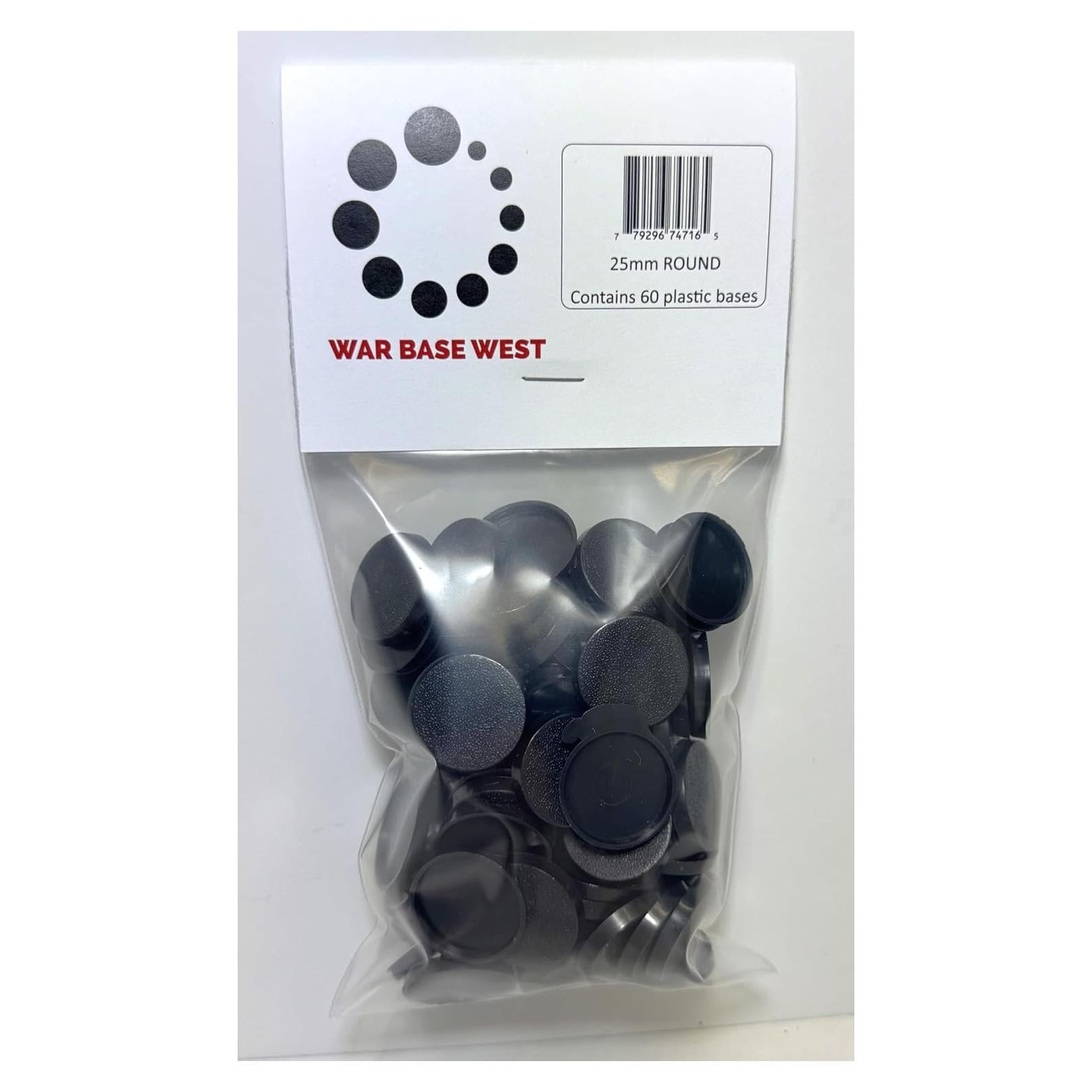 Lote de 60 bases redondas 25mm Warhammer 40k AoS