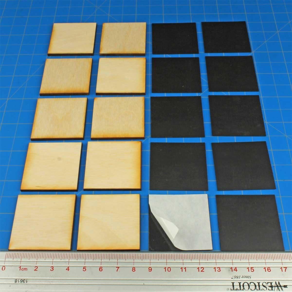 Kit de Bases LITKO 40mm Cuadrado para Warhammer Infantería