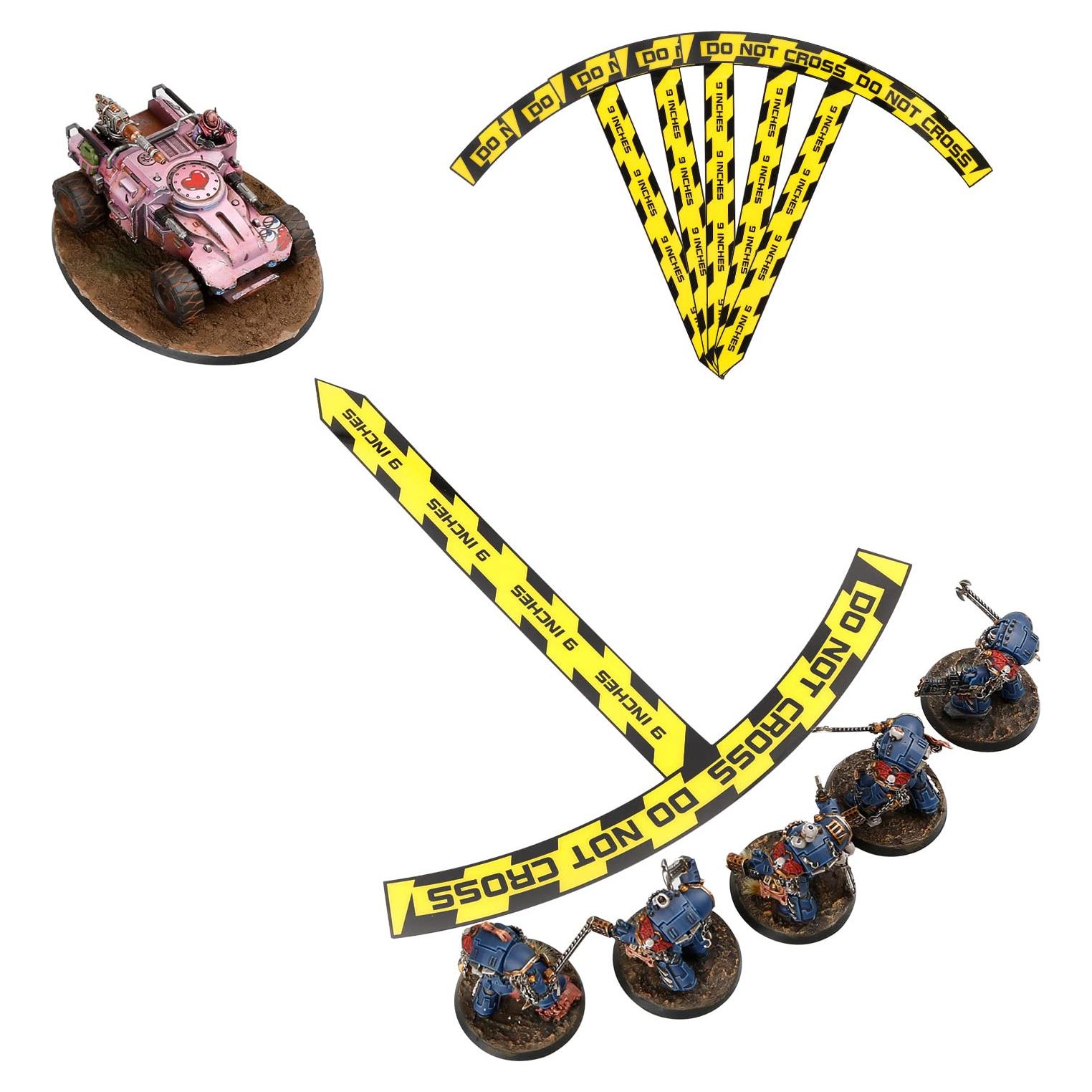 Regla de Medición Jucoci 22.86 cm para Juegos de Guerra