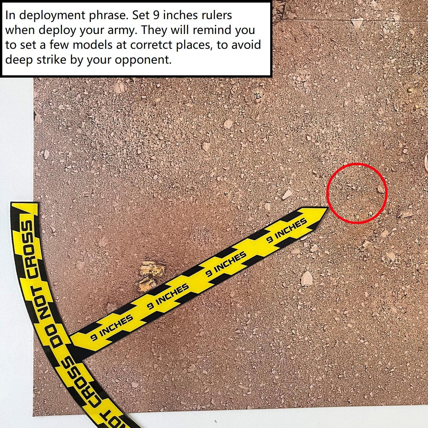 Regla de Medición Jucoci 22.86 cm para Juegos de Guerra