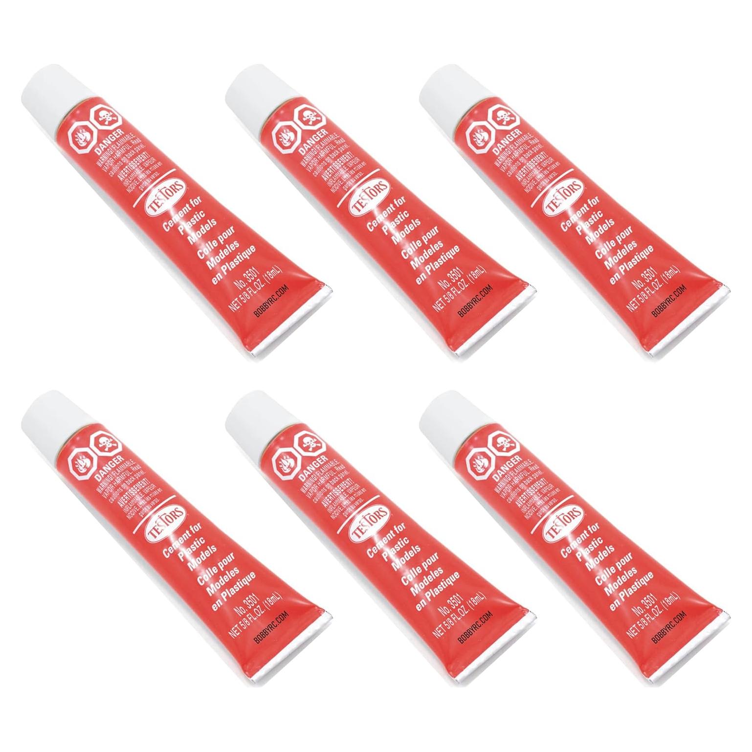 Pegamento para Modelos de Plástico Testors 3501 - 6 Tubos