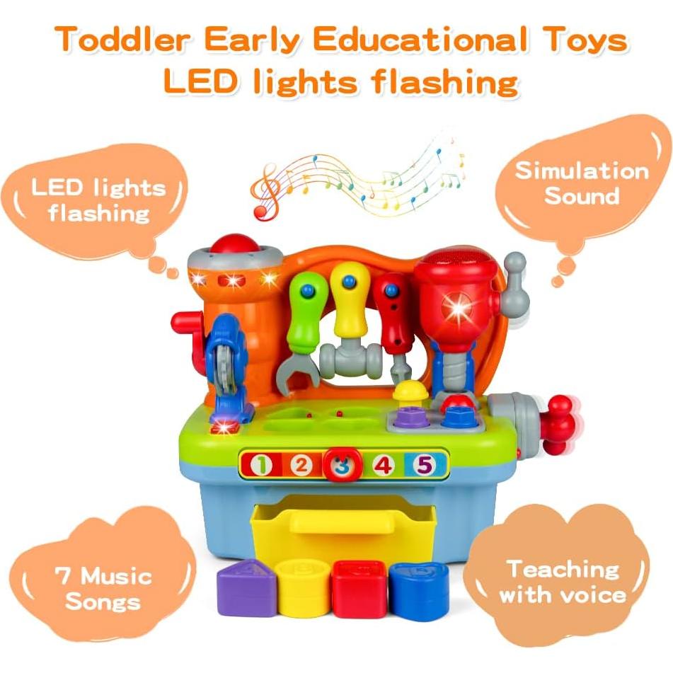 Banco de Trabajo Musical Woby para Niños con Herramientas