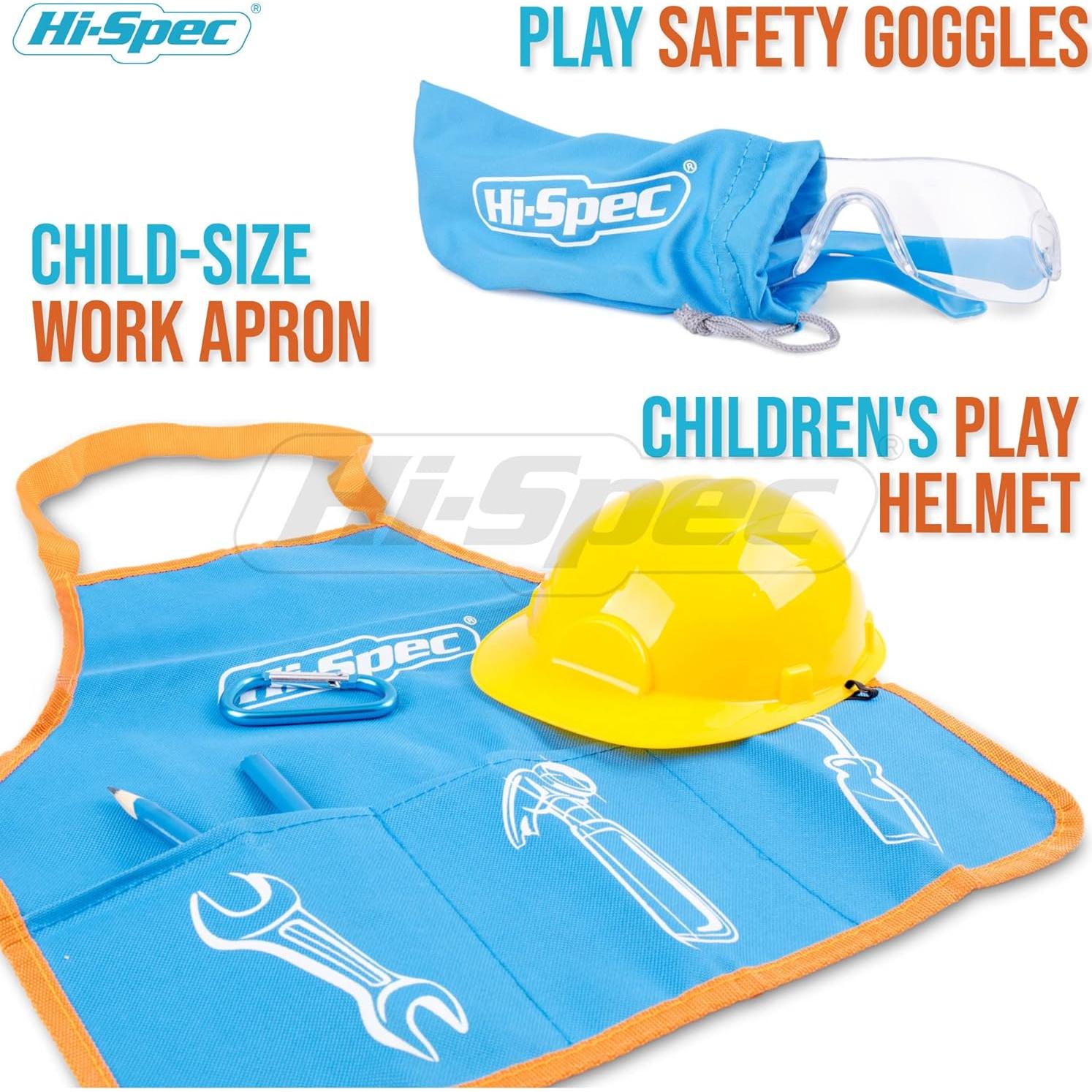 Juego de Herramientas Hi-Spec para Niños 18 Piezas con Bolsa Azul