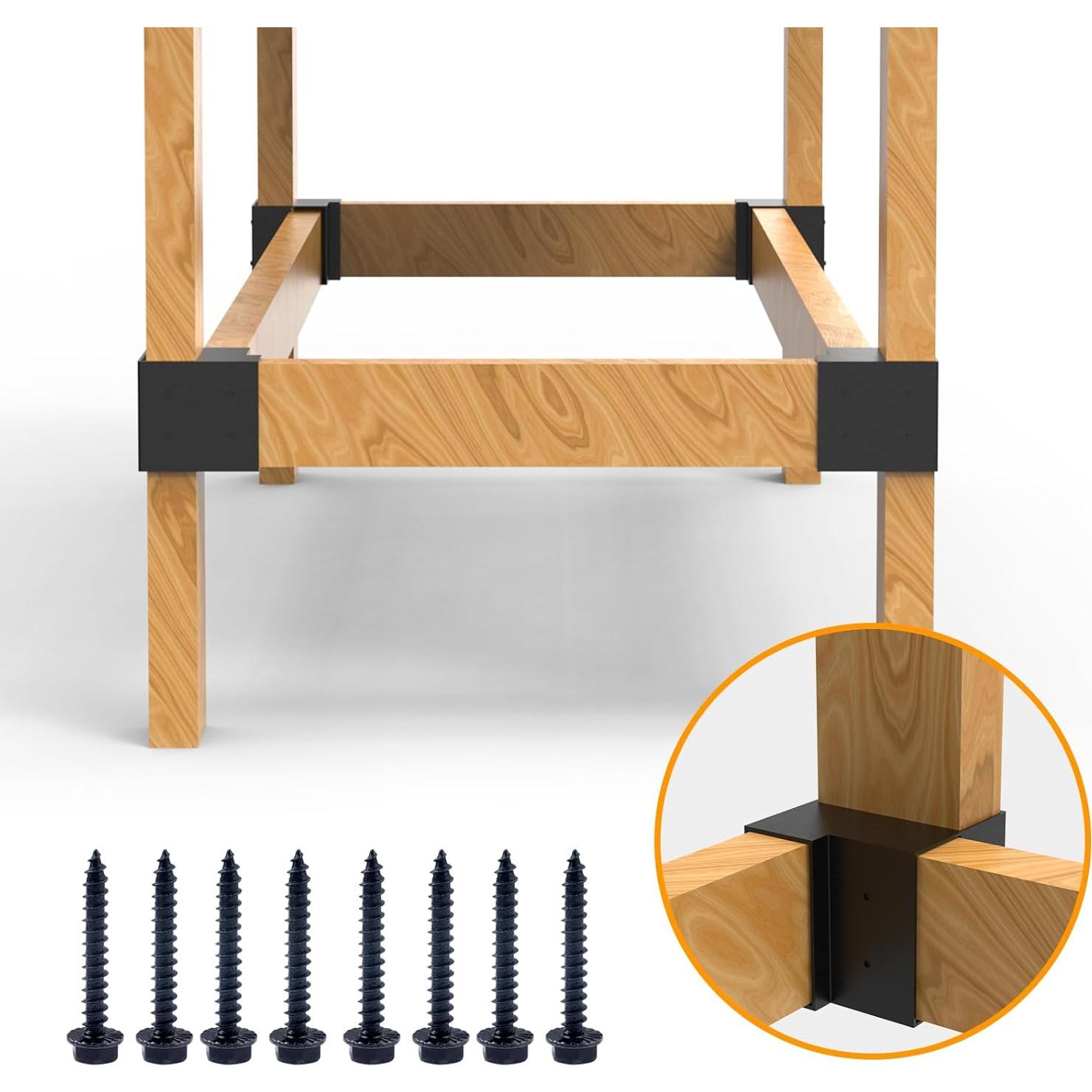 Kit de Soportes de Acero GOOCORREC para Banco de Trabajo - 8 Piezas