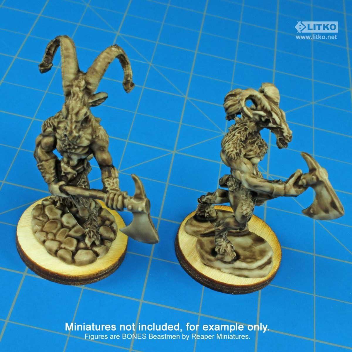 LITKO Conjunto de 25 Bases Redondas para Miniaturas 25mm