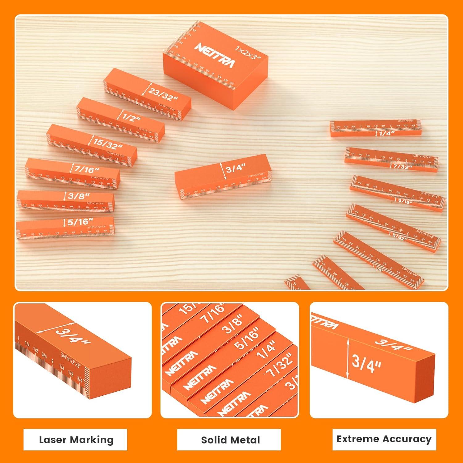 Bloques de Configuración Neitra - 15 Piezas de Aluminio