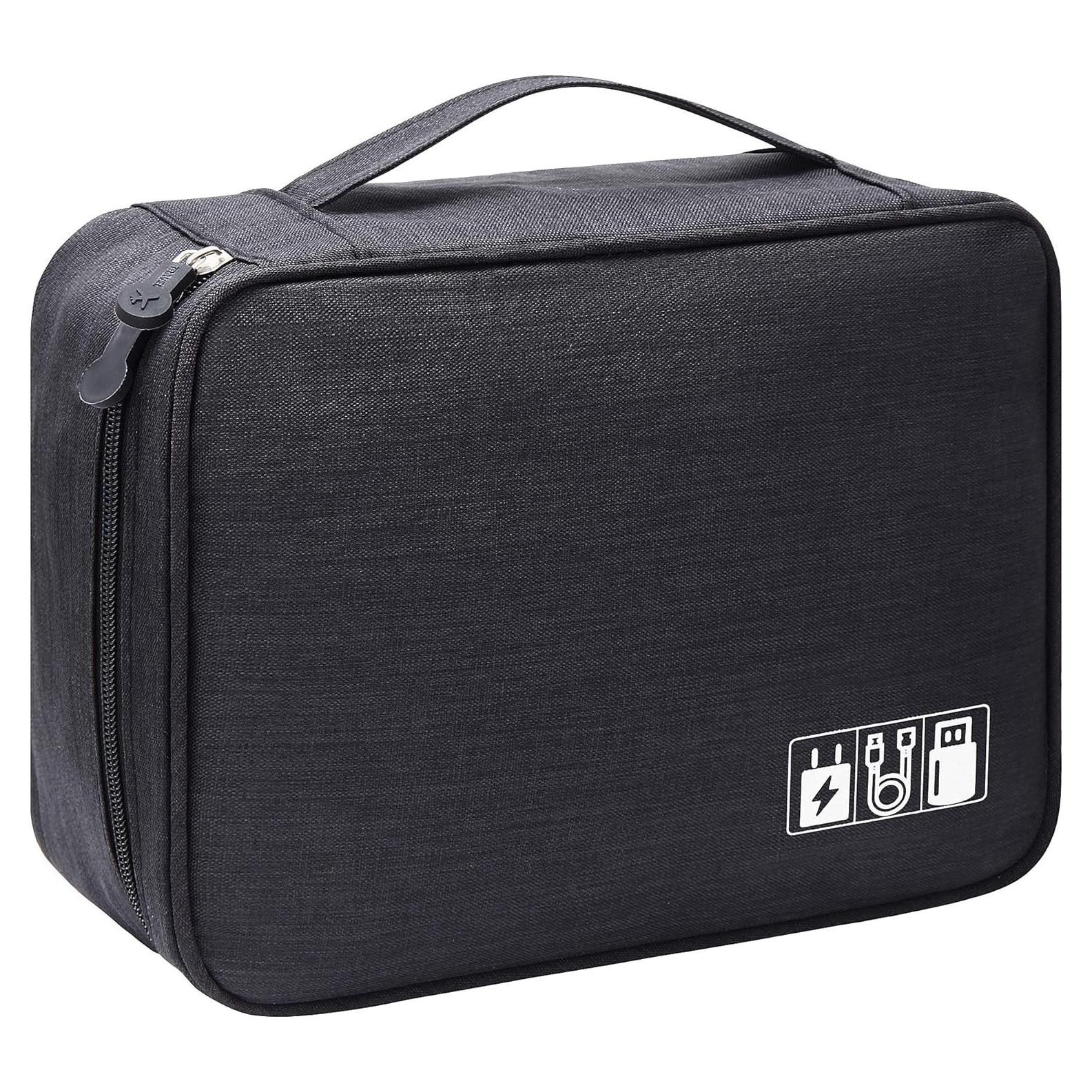 Organizador de Cables VOCUS Grande Portátil Negro 24x10x18cm