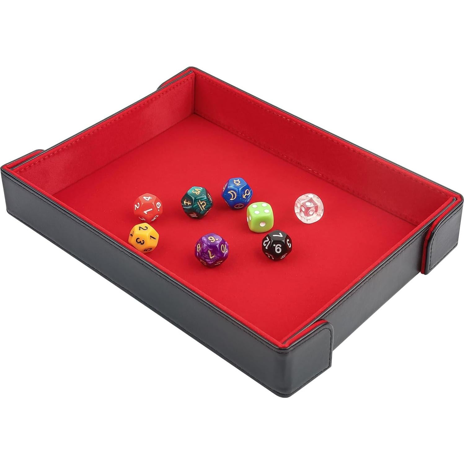 Bandeja de Dados Plegable Buweeo Rojo Magnética 33x26.7cm