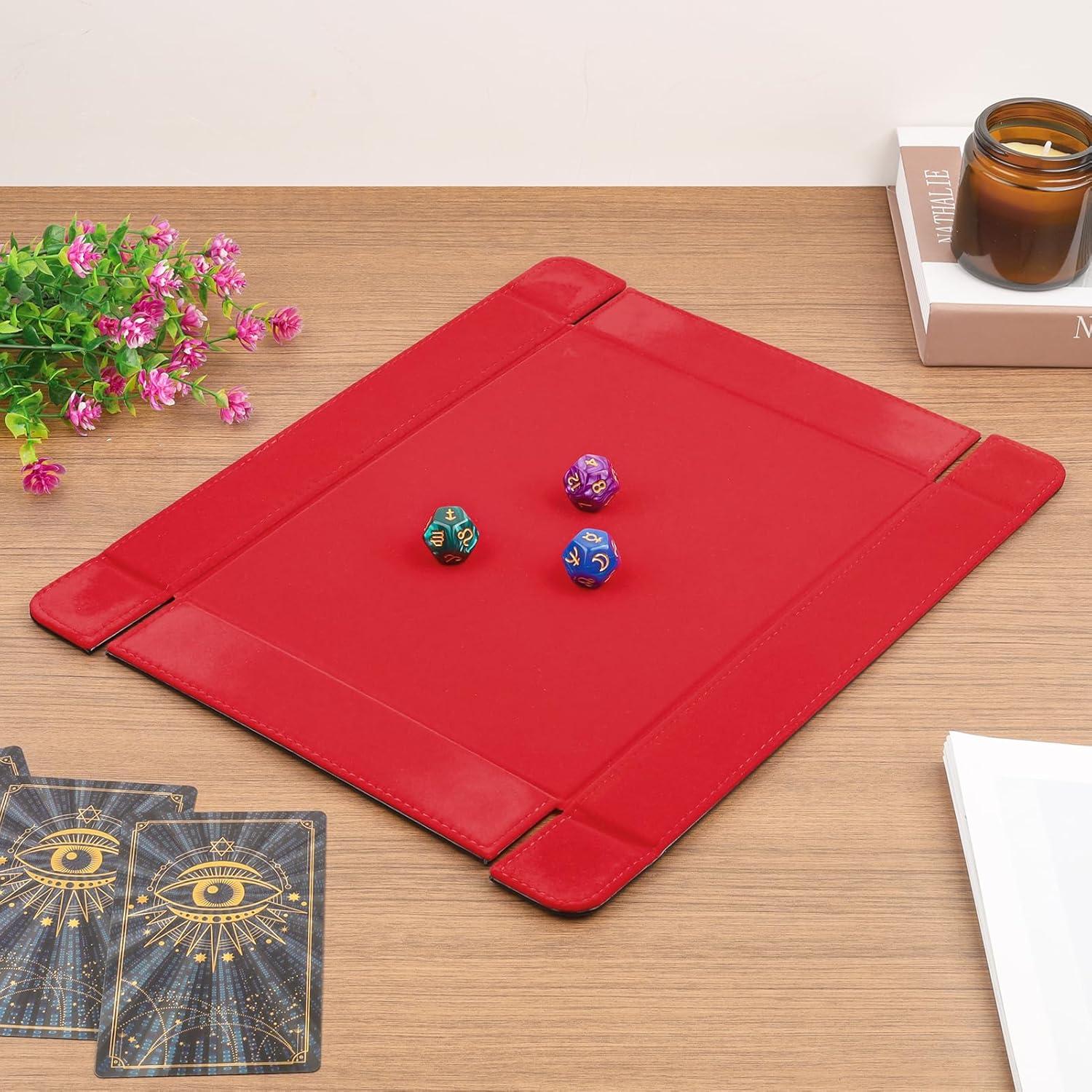 Bandeja de Dados Plegable Buweeo Rojo Magnética 33x26.7cm