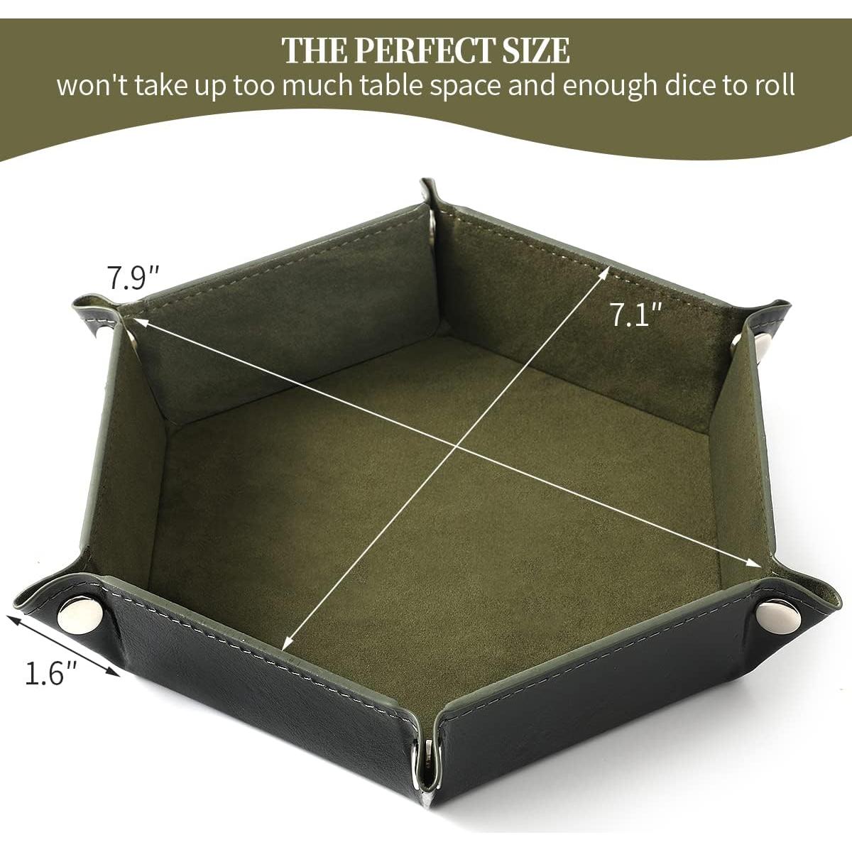 Juego de 2 bandejas plegables para dados Grajar - Azul y Verde