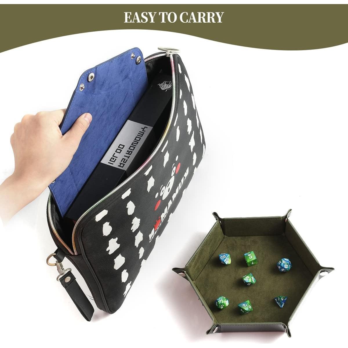 Juego de 2 bandejas plegables para dados Grajar - Azul y Verde