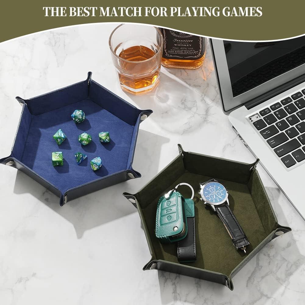 Juego de 2 bandejas plegables para dados Grajar - Azul y Verde