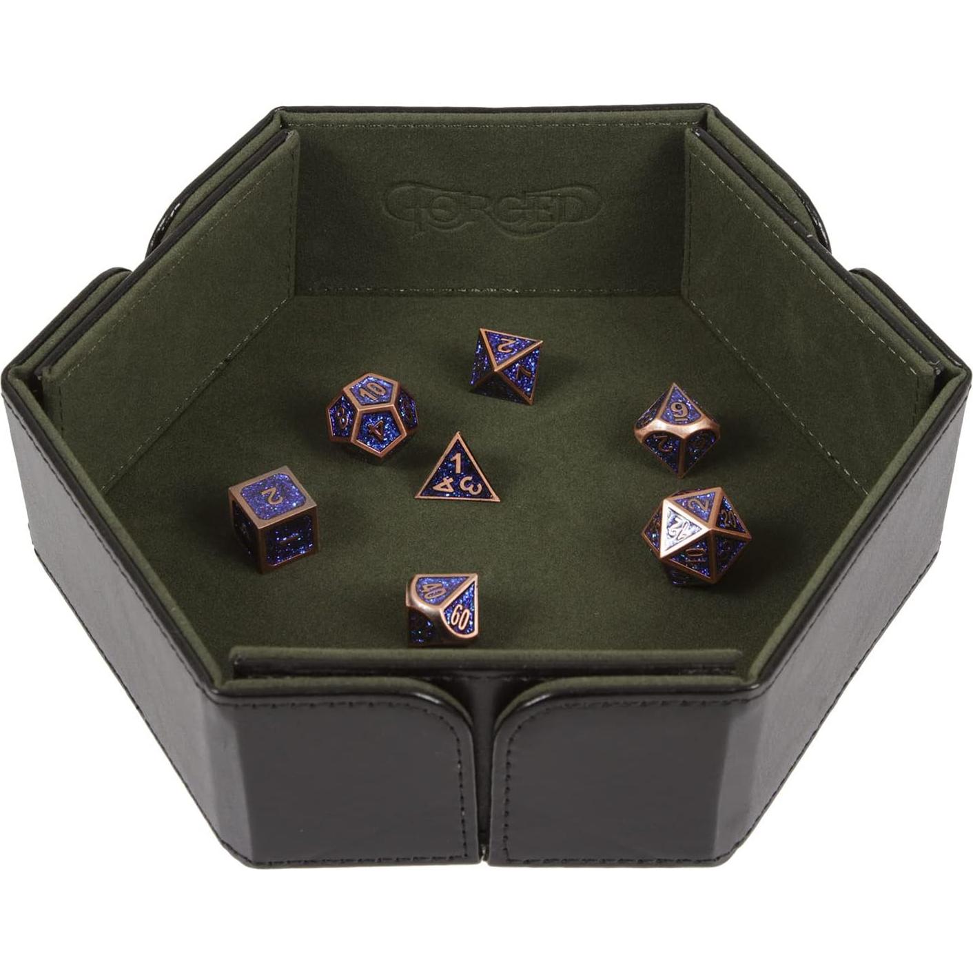 Bandeja de Dados Plegable Forged Dice Co. Verde 32.1x16.5 cm