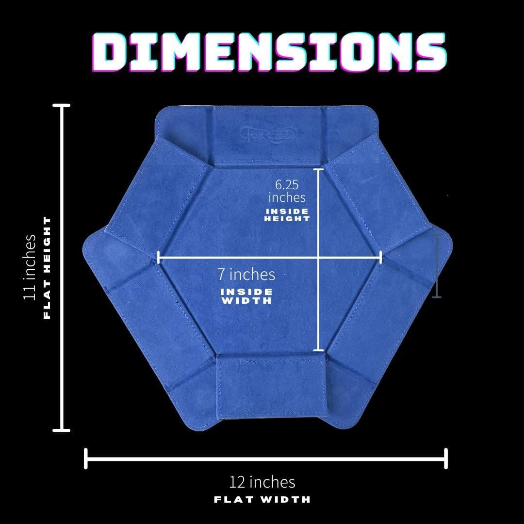 Bandeja de Dados Plegable Forged Dice Co. Verde 32.1x16.5 cm
