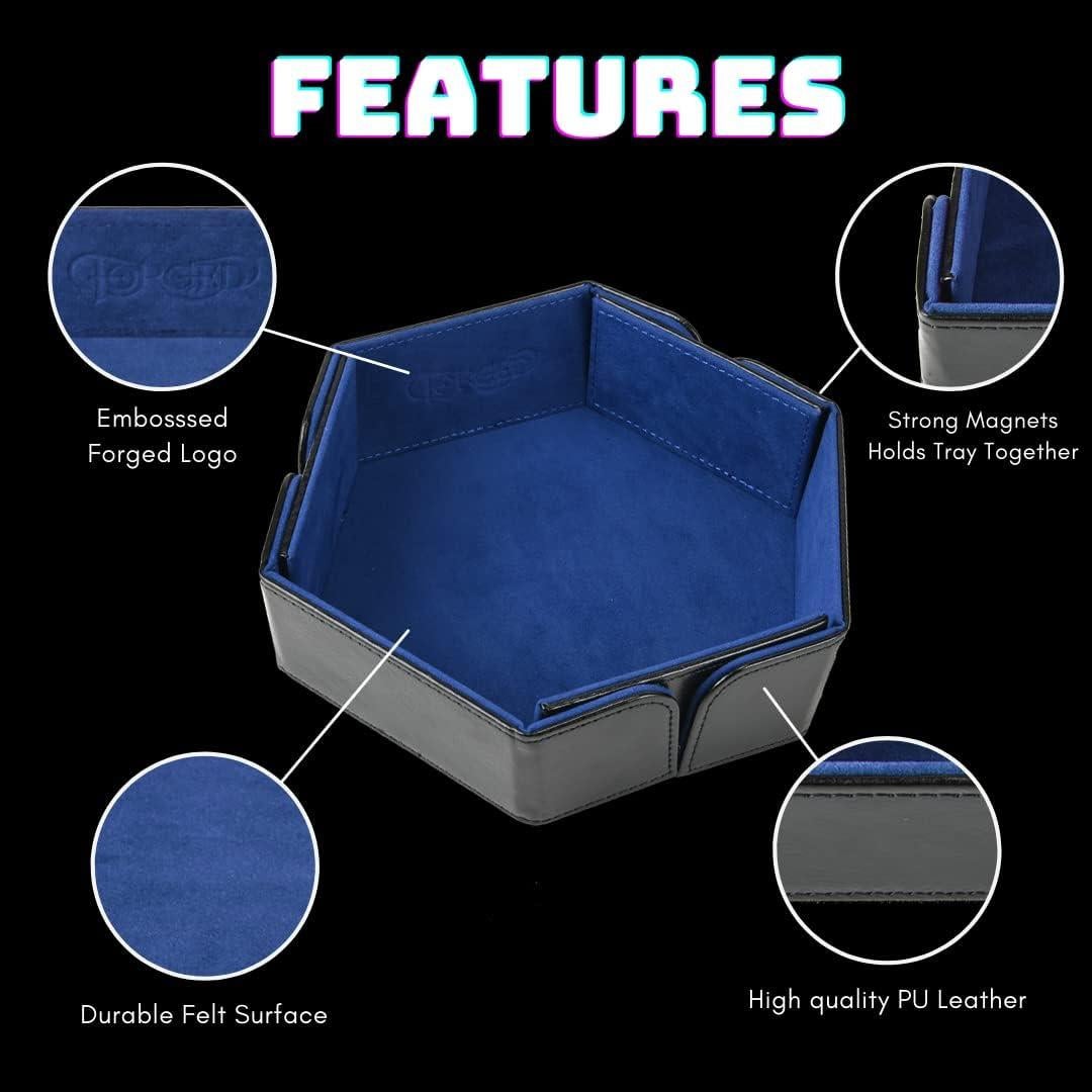 Bandeja de Dados Plegable Forged Dice Co. Verde 32.1x16.5 cm