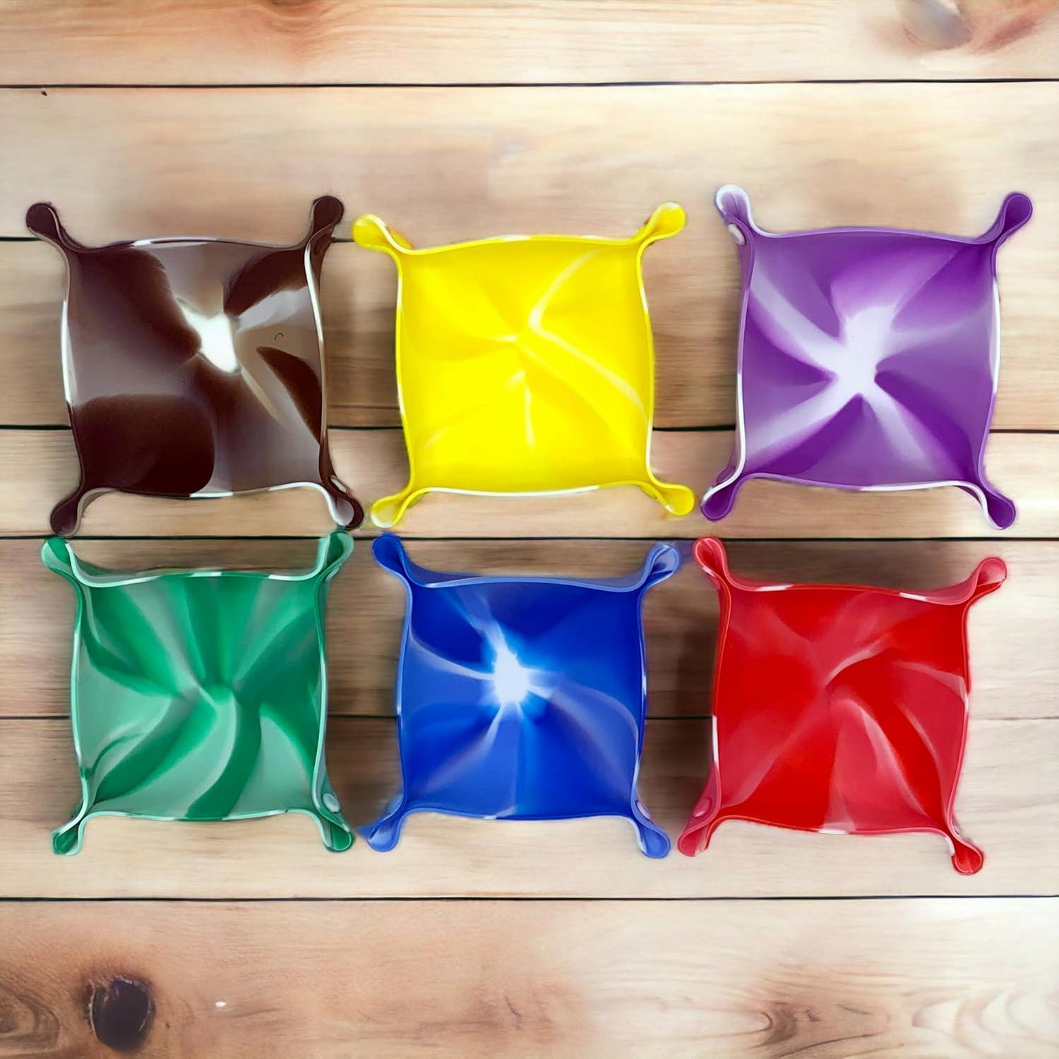 Tazones Plegables de Silicona Luck Lab - 6 Unidades Colores