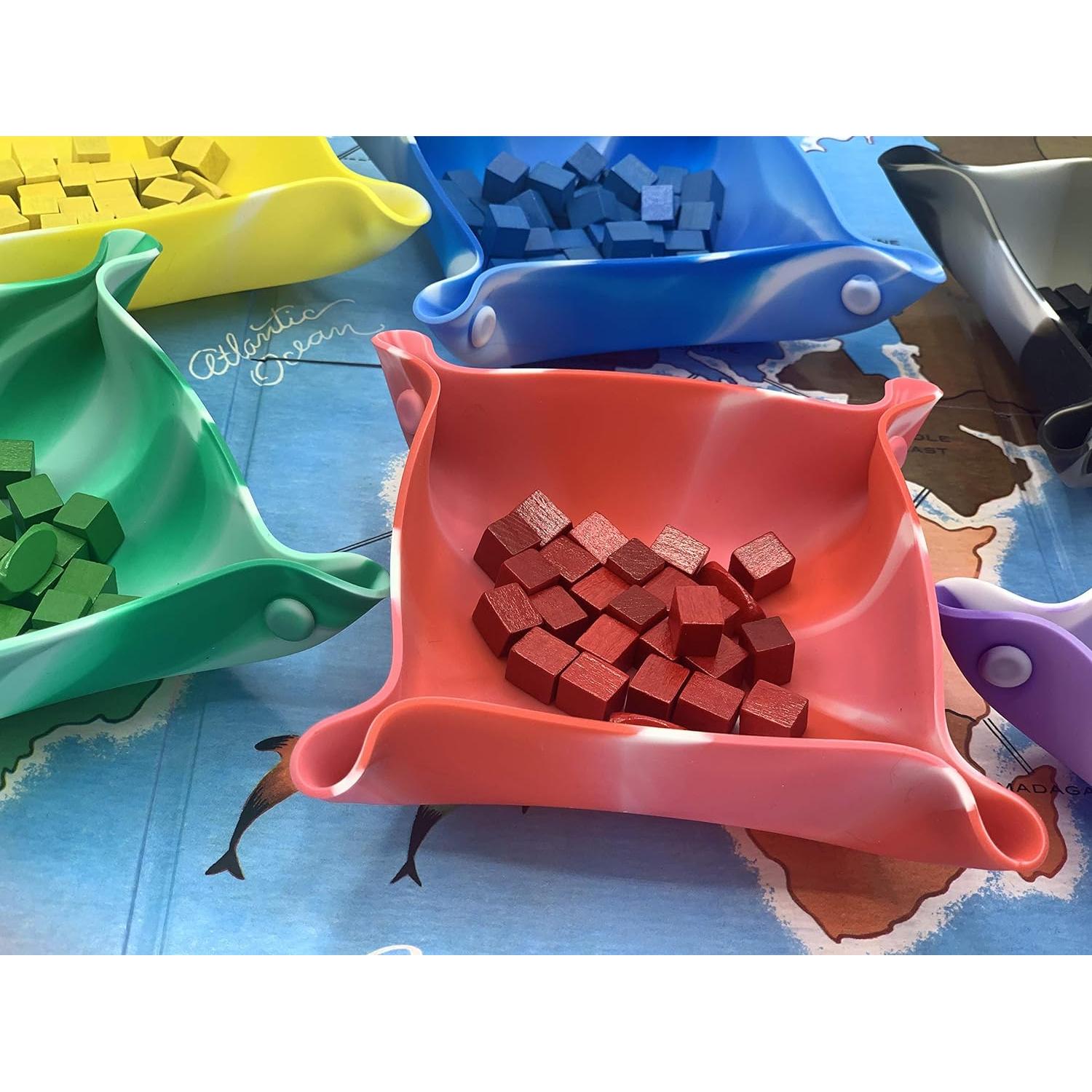 Tazones Plegables de Silicona Luck Lab - 6 Unidades Colores