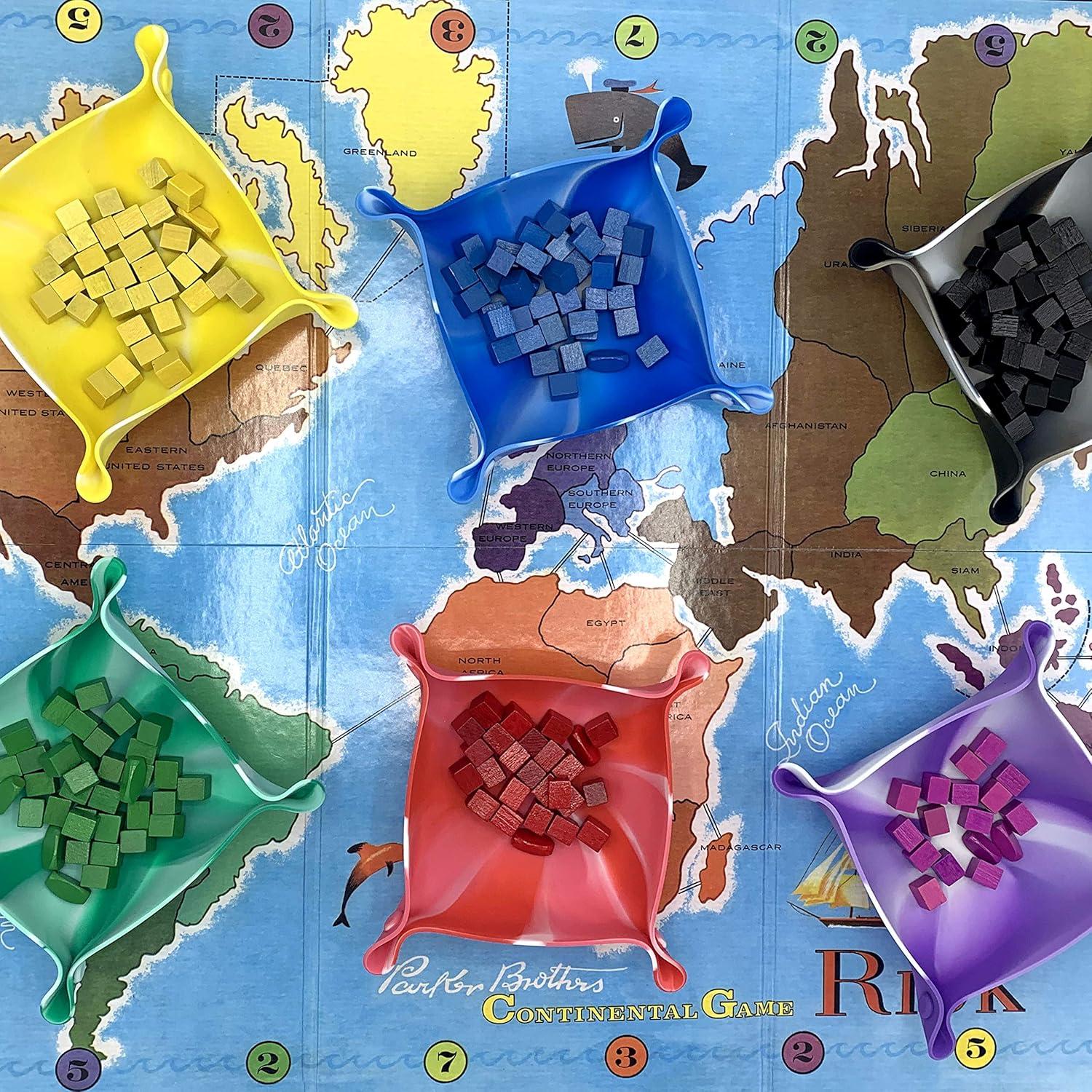 Tazones Plegables de Silicona Luck Lab - 6 Unidades Colores