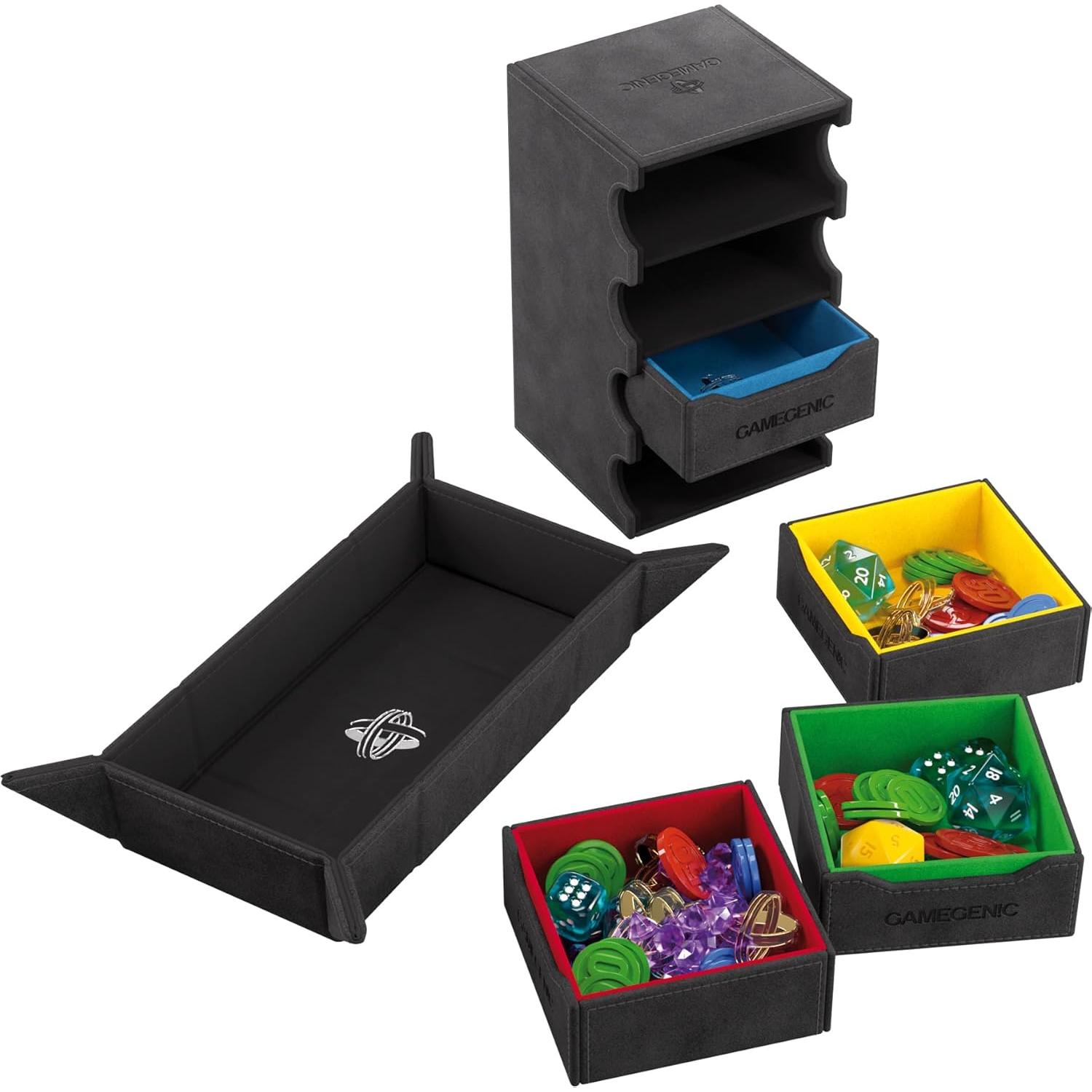 Caja de Tokens Gamegenic - Almacenamiento Multifuncional Negro