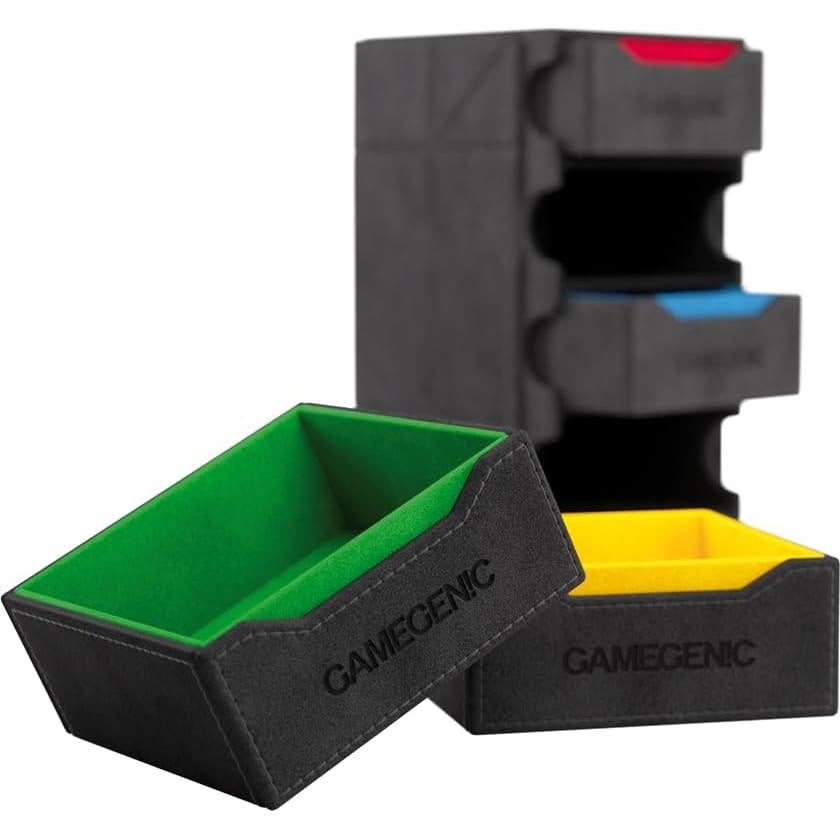 Caja de Tokens Gamegenic - Almacenamiento Multifuncional Negro