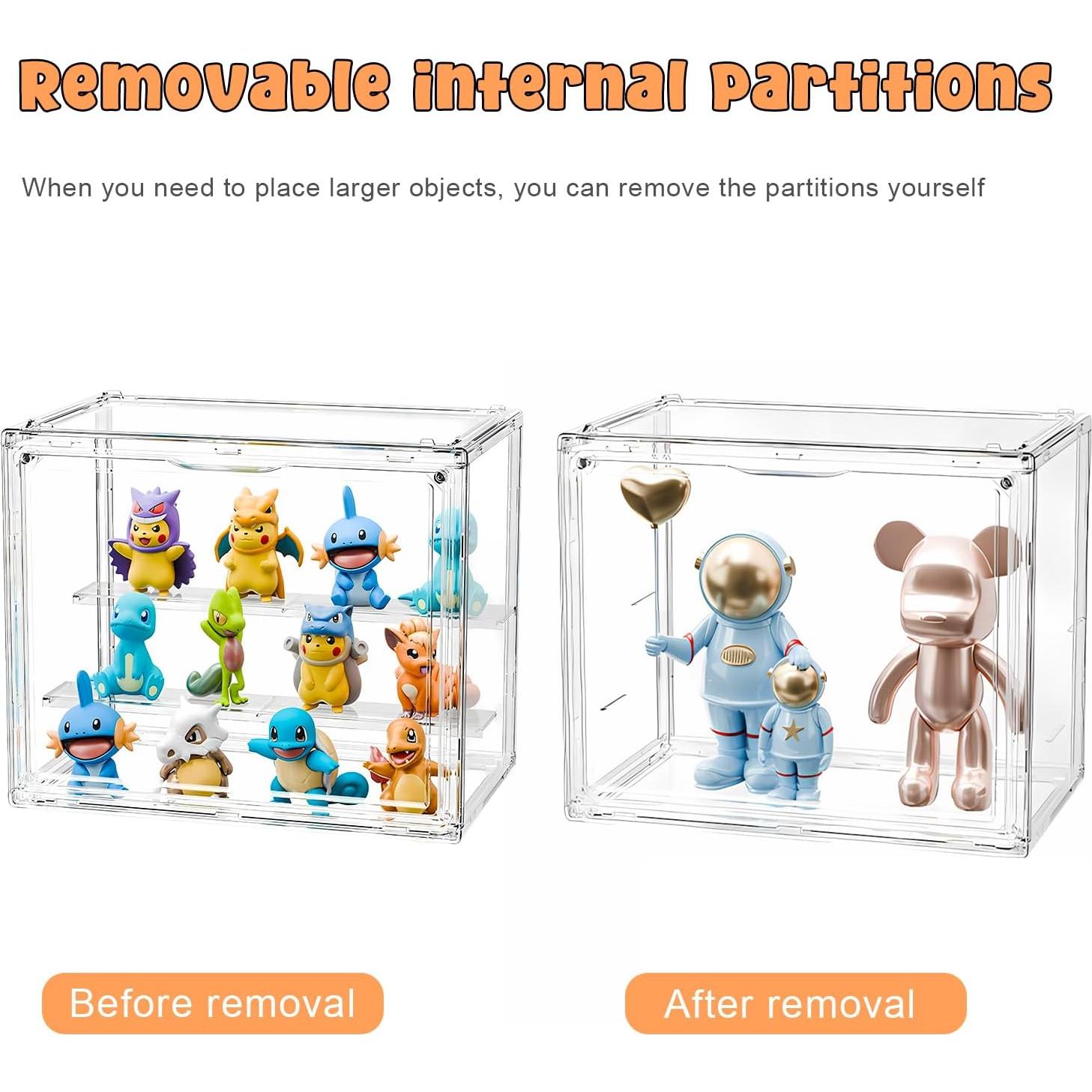 Caja de Exhibición Acrílica Adoture 27x23x18cm Transparente