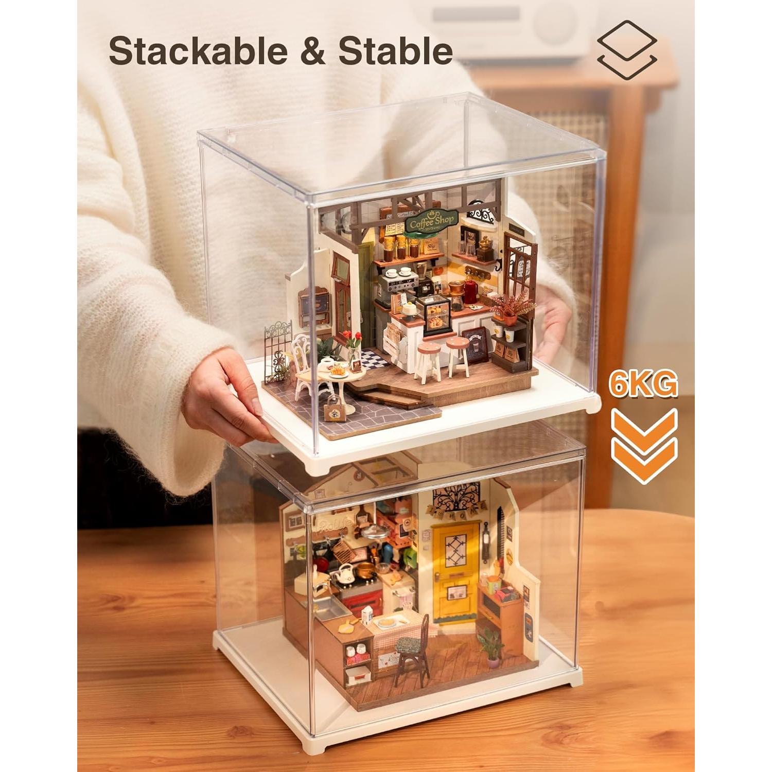 Caja de Exhibición Acrílica Rowood 28.7x23.6x24.4 cm