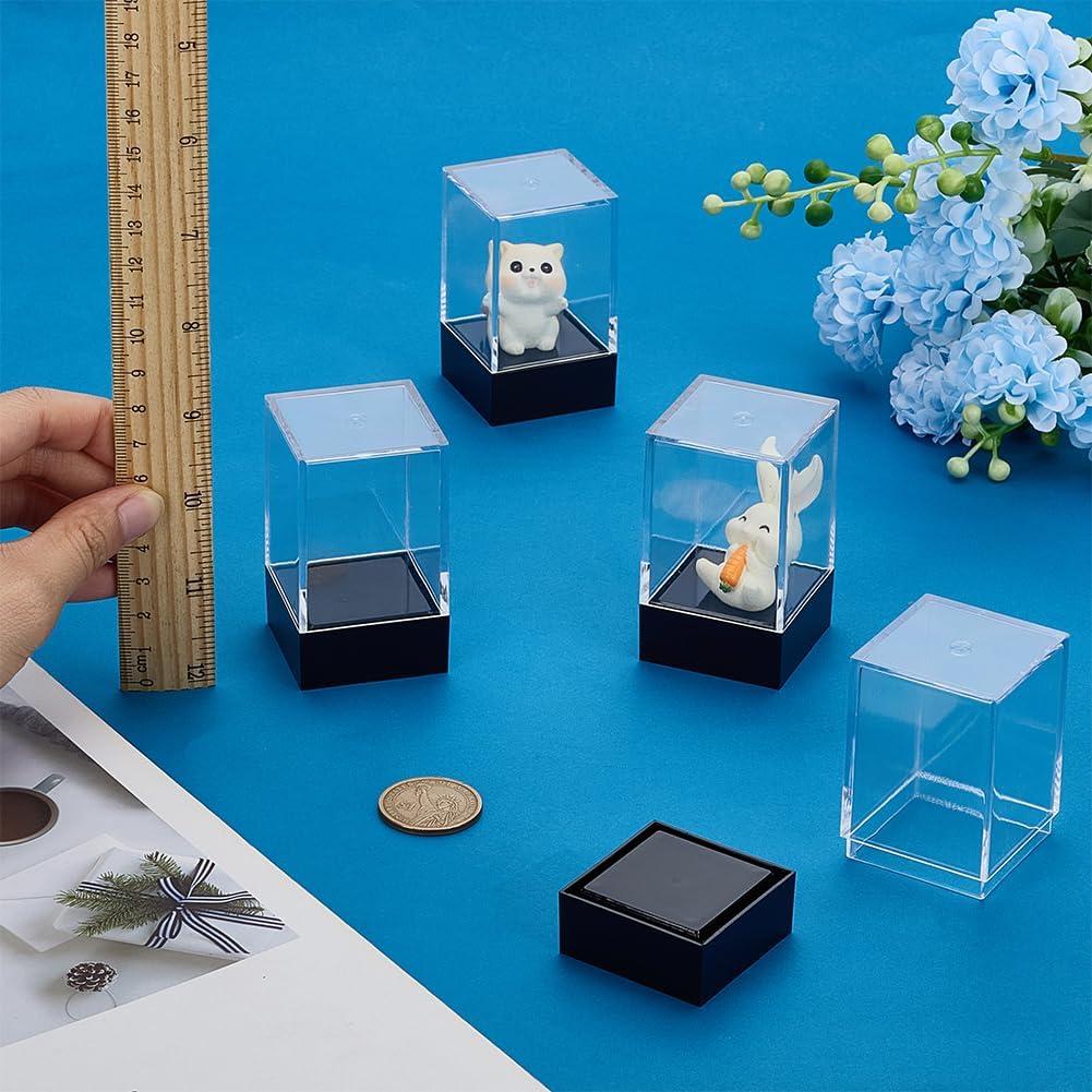 Caja de Exhibición Plástica FINGERINSPIRE 4 Pcs 3.81x3.81x6.86cm