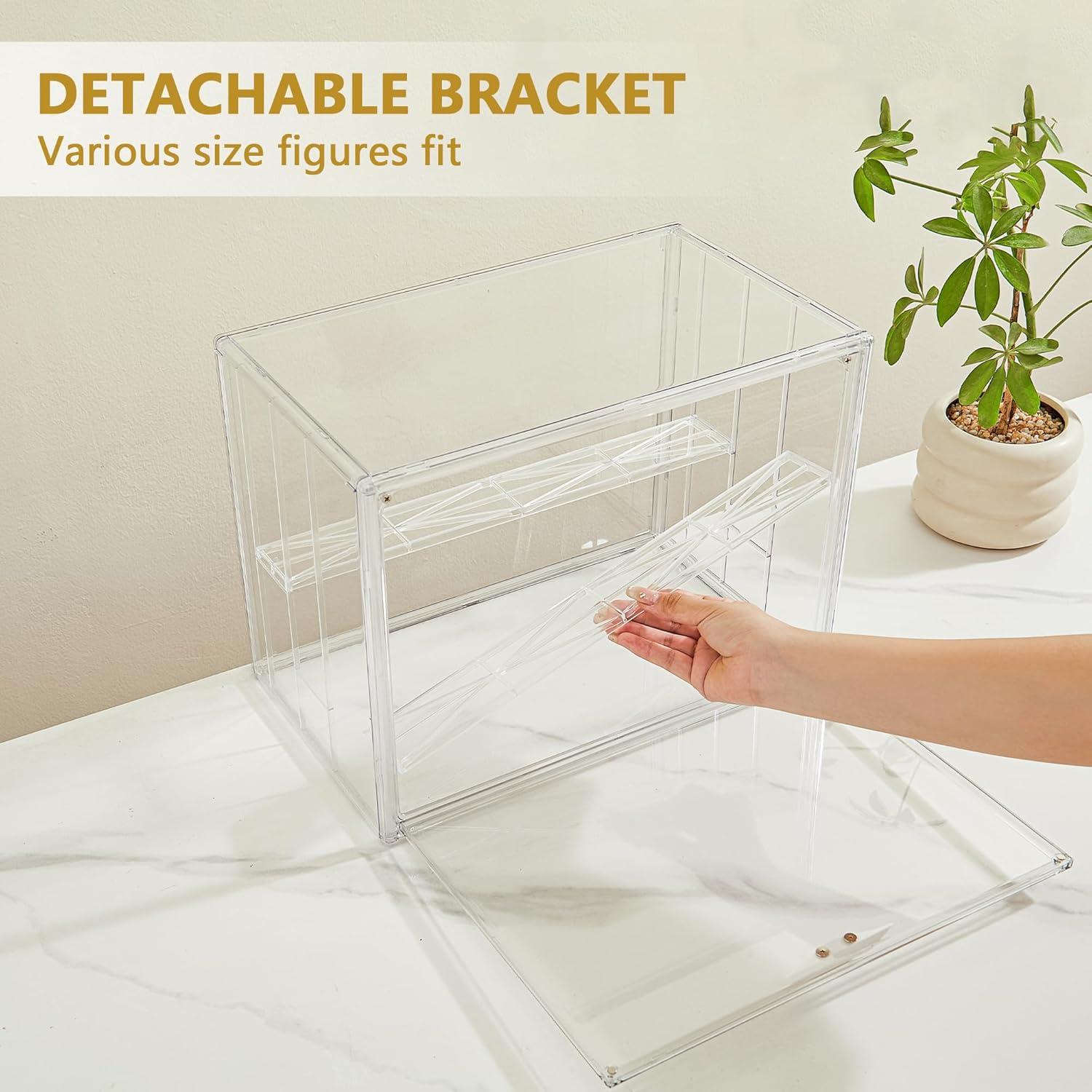 Caja de Exhibición Acrílica LXLXXL 3 Niveles Apilable 25x37cm