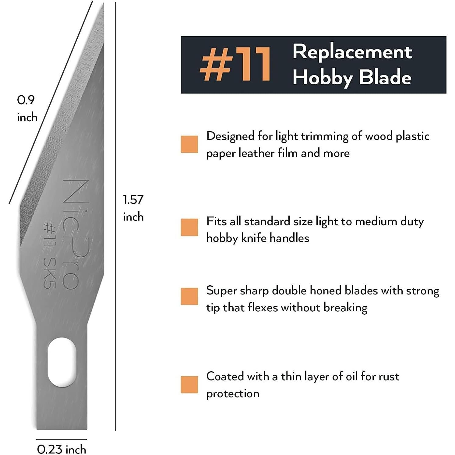 Juego de Cuchillos de Hobby Nicpro 123 PCS con Repuestos SK-5