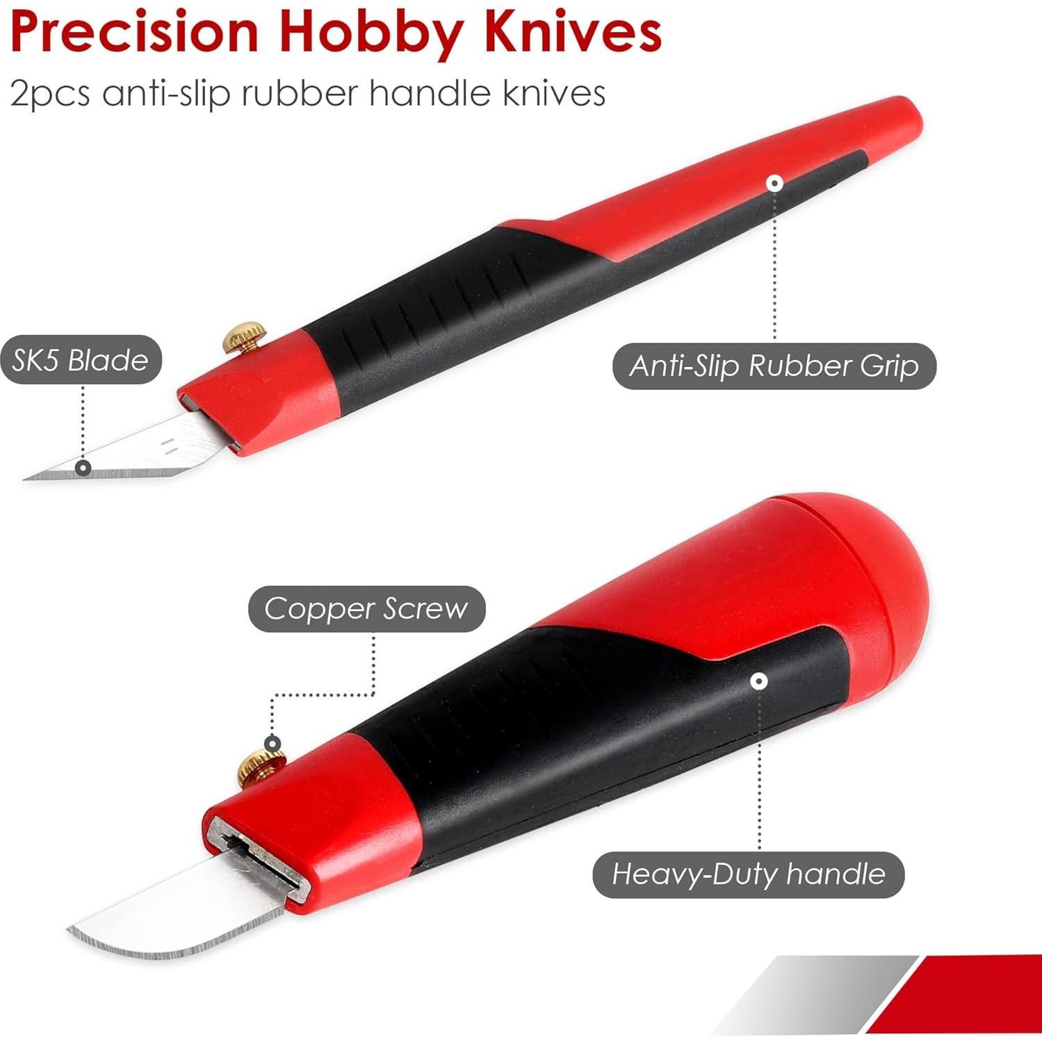 Set de Cuchillos de Precisión FASTPRO 40 Piezas con Accesorios