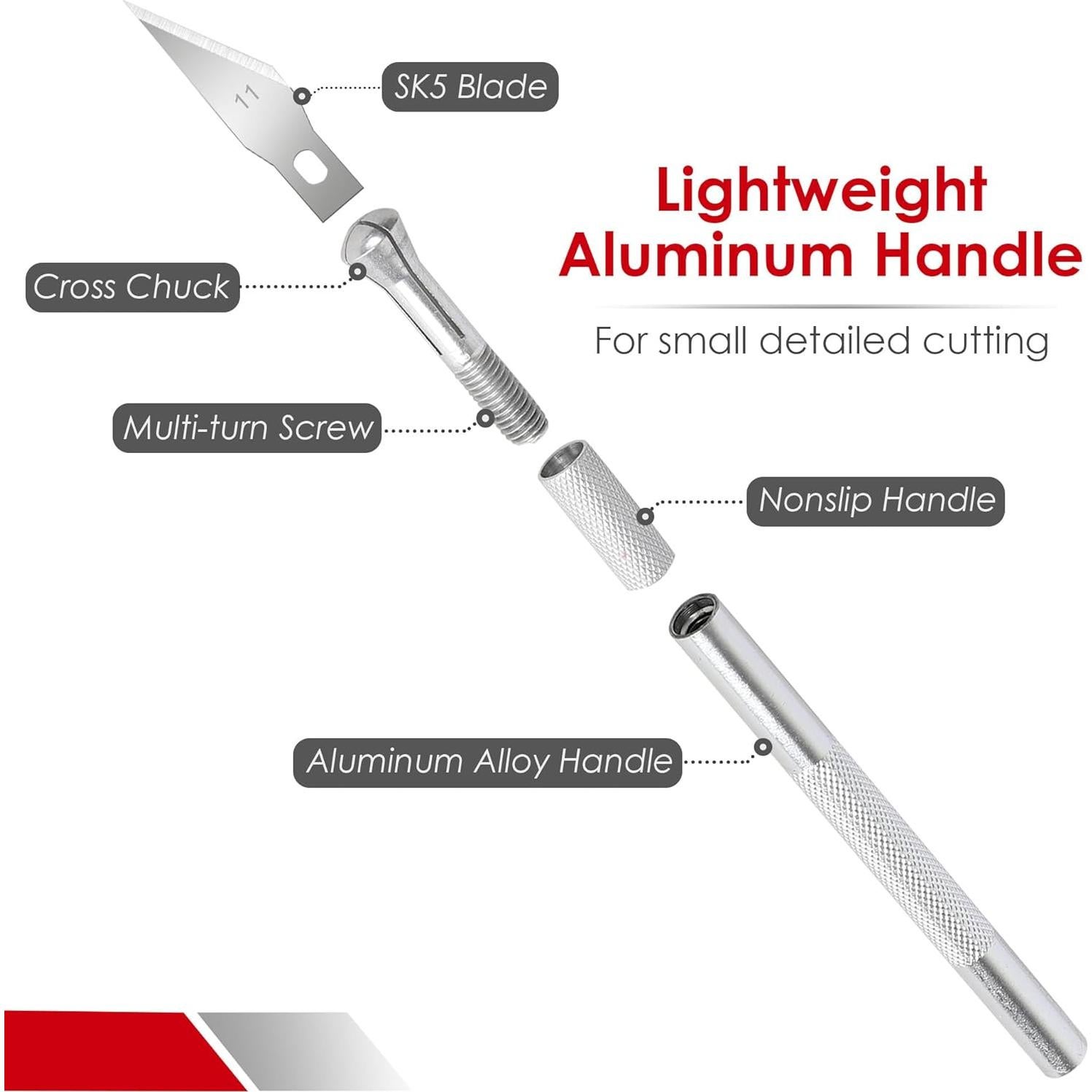 Set de Cuchillos de Precisión FASTPRO 40 Piezas con Accesorios