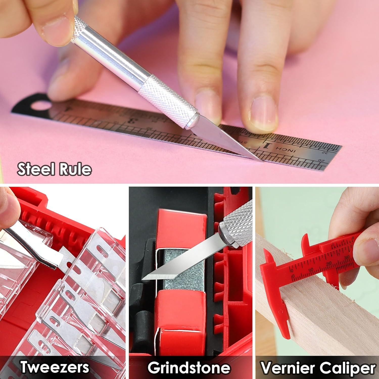 Set de Cuchillos de Precisión FASTPRO 40 Piezas con Accesorios