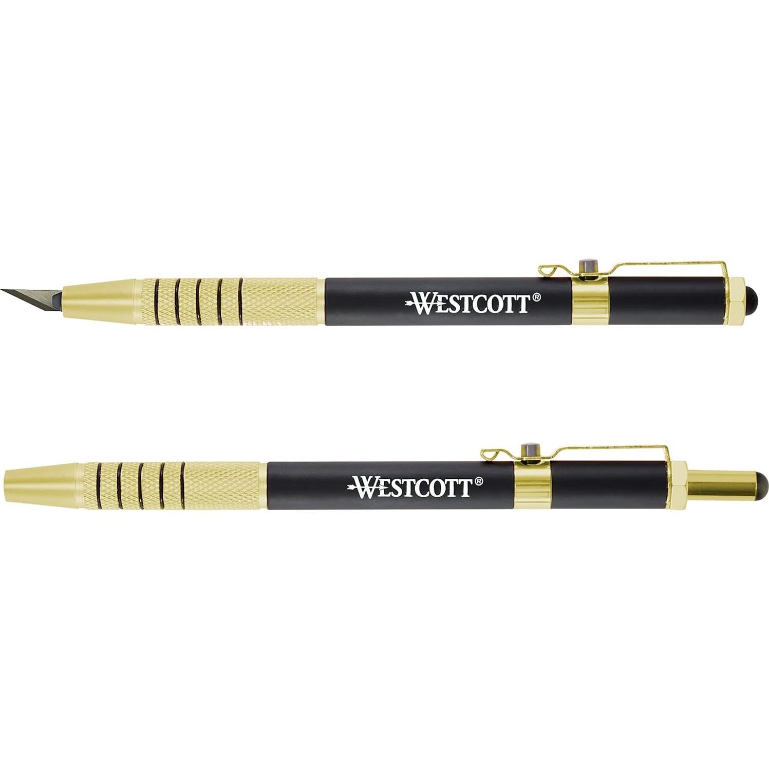 Cuchillo de Hobby Retráctil Westcott 17314 CarboTitanium Dorado