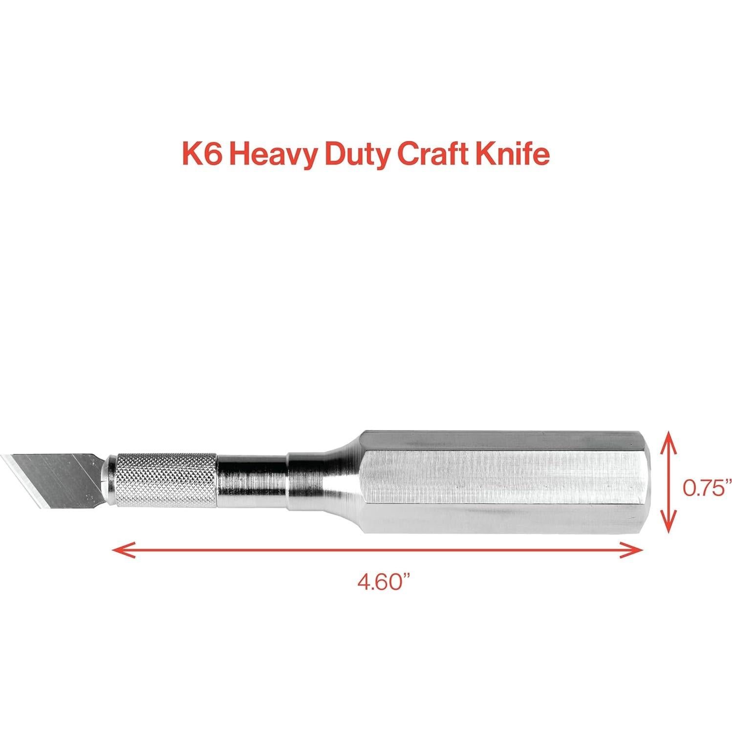 Cuchillo de Precisión K6 Excel Blades - Mango Metálico 12cm