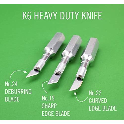 Cuchillo de Precisión K6 Excel Blades - Mango Metálico 12cm